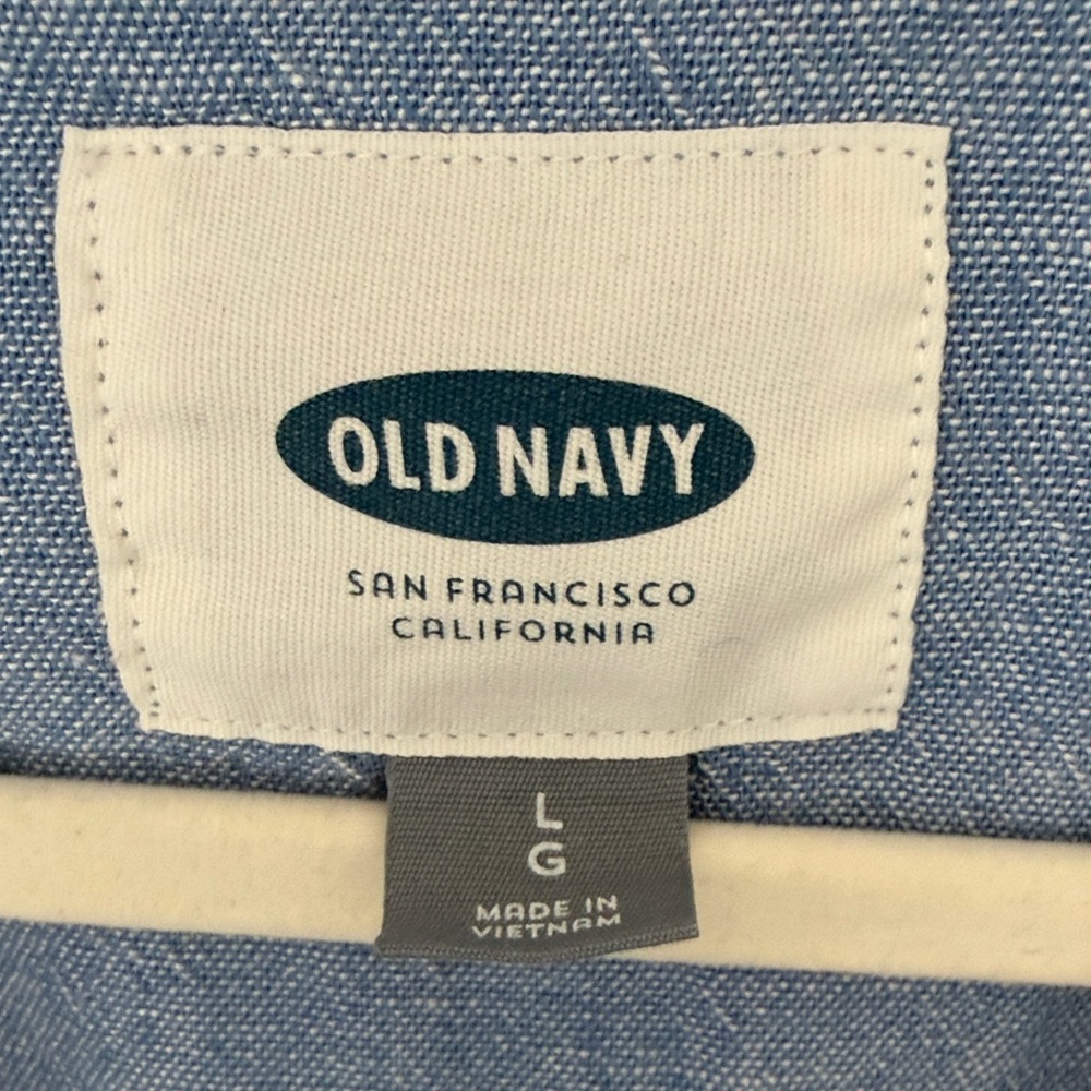 Old Navy Light Blue Open-Front Blazer, Large - Picture 3 of 6